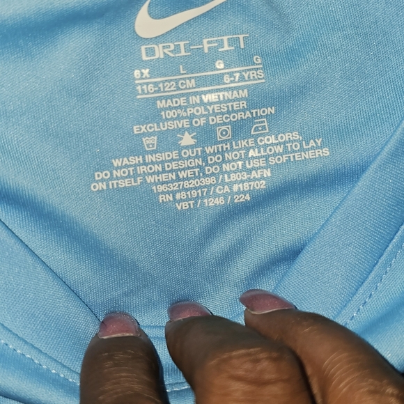 Nike Blue and Pink Rashguard Matching Set - Picture 10 of 10